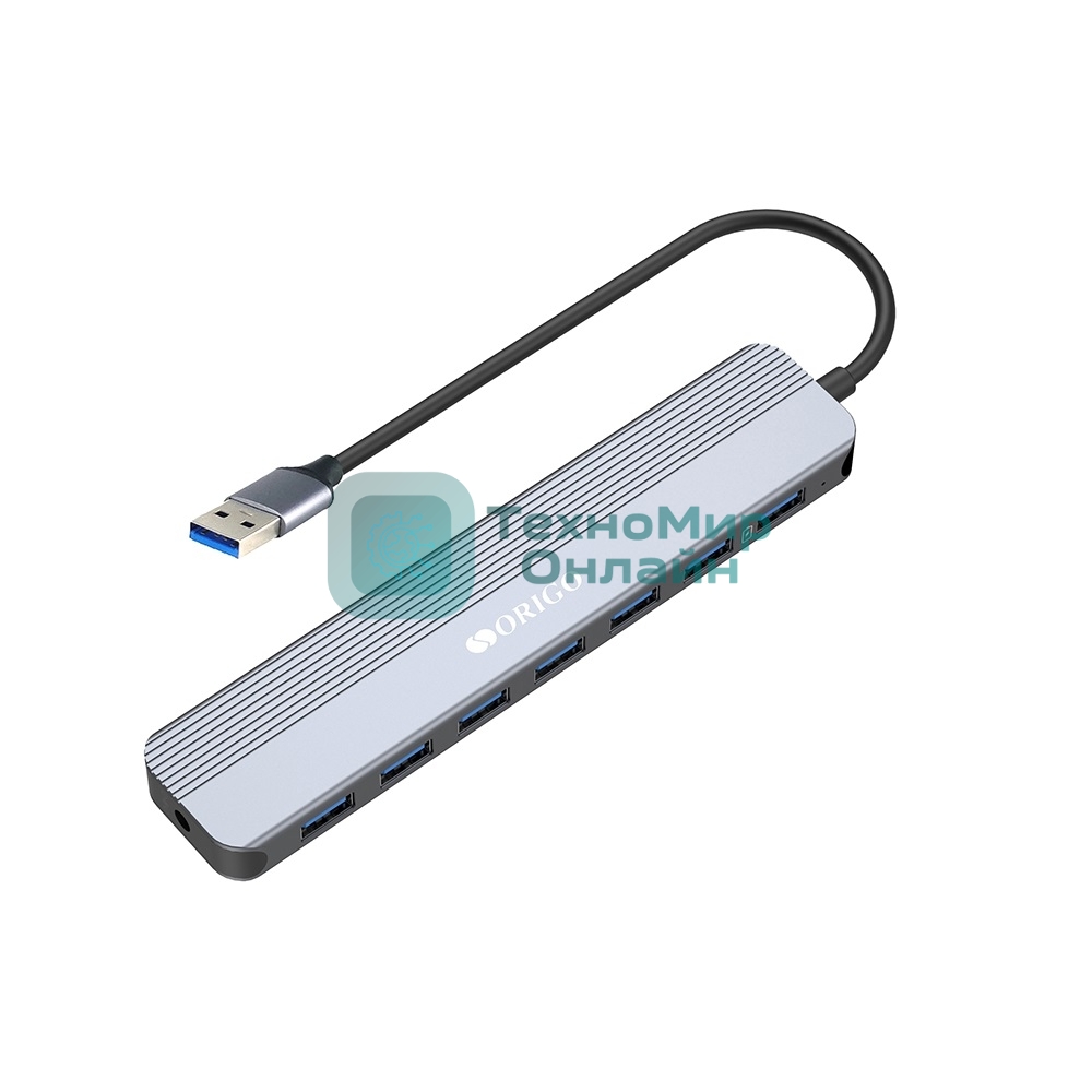 Концентратор USB-A ORIGO OU2270P/A1A с 7 портами USB 3.0 (1 порт быстрой зарядки)