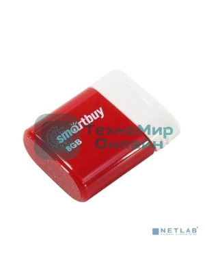 Флешка USB Smartbuy LARA Red (SB8GBLara-R), 8Gb, USB 2.0, R/W 15/5, красный/белый