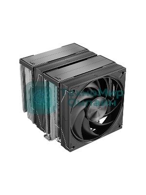 Кулер для процессора SAMA A60E (265W, 4-pin PWM, 156.5mm, 6x6mm, 2x120мм, 78CFM, 29dBA, 2200RPM, S: 1851/1700/1200/115X, AM5/AM4, серебристый)