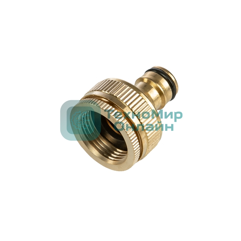 Адаптер латунный 1дюйм-3/4дюйм внутренняя резьба с переходником ЧЕТЫРЕ СЕЗОНА 62-0278