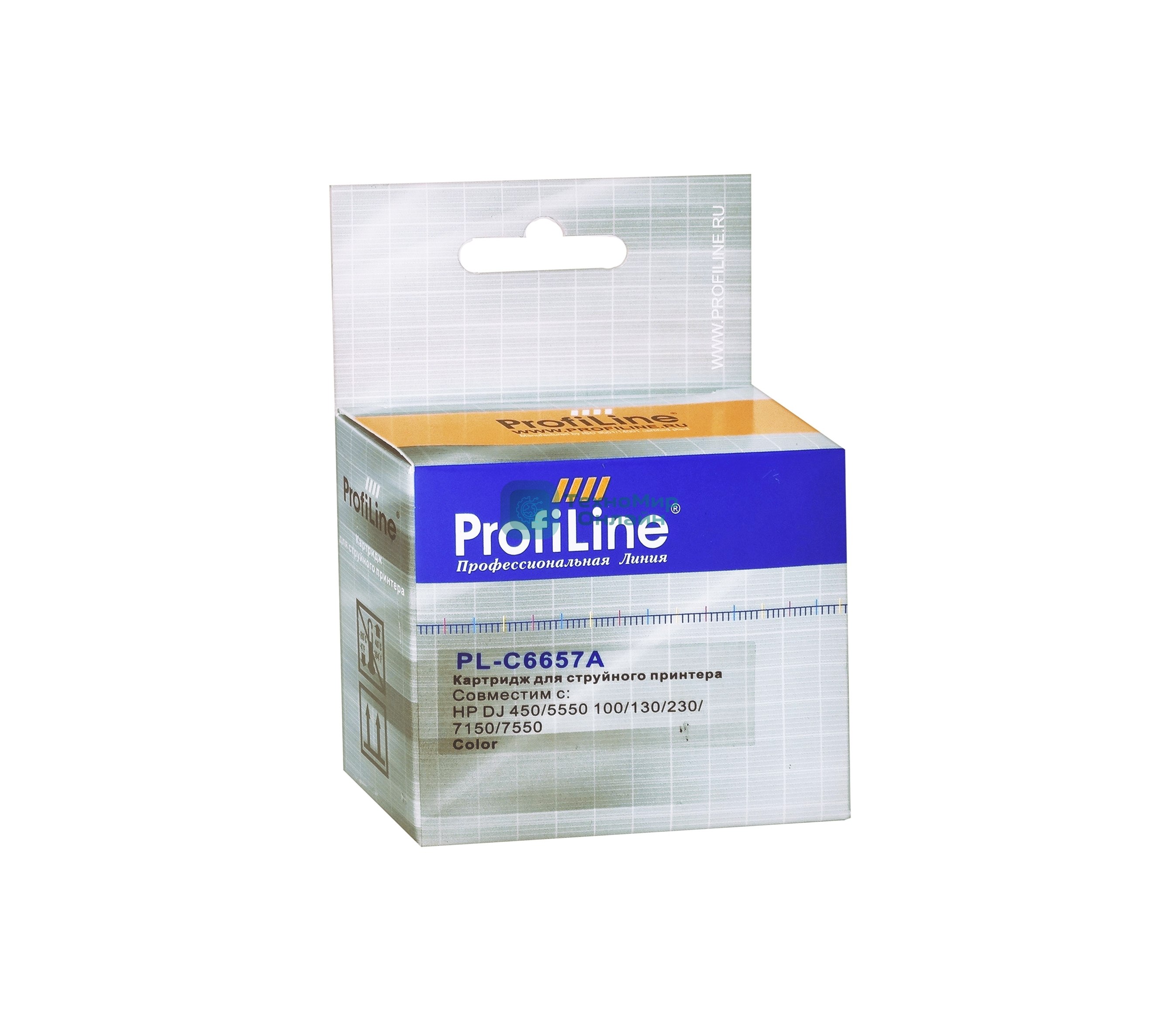 Картридж струйный ProfiLine PL-C6657A для принтеров HP DJ 450/2400/5550/7150/7350/7550/PSC/1110/OJ 4105/Fax 1240 Color водные