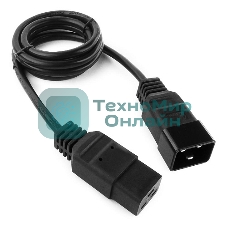 Кабель питания для UPC Gembird/Cablexpert, 1.5м, С19 - C20, 16А, черный, с заземлением