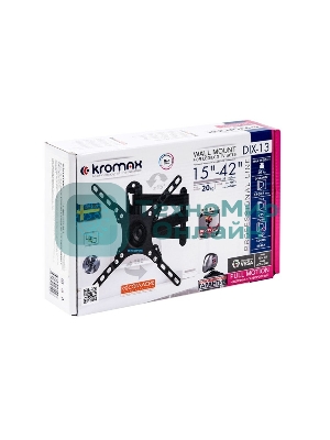 Кронштейн для LED/LCD телевизоров Kromax DIX-13 черный