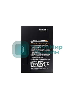 Накопитель SSD Samsung 4Tb 870 EVO, V-NAND, 2.5