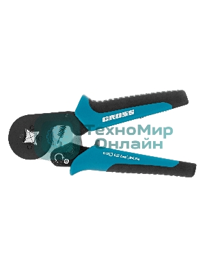 Клещи для обжима наконечников электропроводов Gross 17724 с сечением 0,25-8 мм2