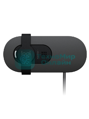 Веб-камера Logitech Brio 100 1920x1080, 30 кадр/с, USB Type-A, микрофон (шумоподавление), шторка приватности, автоосвещение, универсальное крепление белая