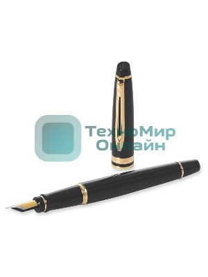 Ручка перьевая Waterman Expert 3 (CWS0951640) Black Laque GT, F, сталь, подарочная коробка