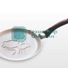 Сковорода НЕВА МЕТАЛЛ ПОСУДА 6222К (Кот) блинная д.22 Дизайн корпуса сковороды разработан так, чтобы при выпекании не нарушалась целостность блина, и красиво румянился рисунок. Антипригарное покрытие изделий - на водной основе, изготовлено без использования PFOA и относится к самому безопасному, 4 классу.