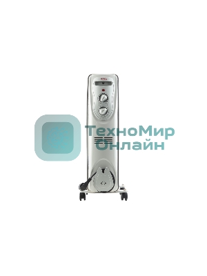 Обогреватель масляный Ресанта ОМ- 9Н (9 секций), белый, 2000 Вт, 20 м2, термостат 67/3/8