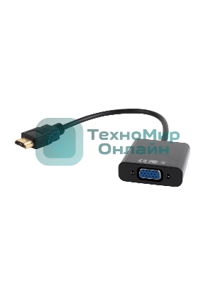Переходник Gembird-Cablexpert Переходник HDMI-VGA, 19M/15F (A-HDMI-VGA-03)