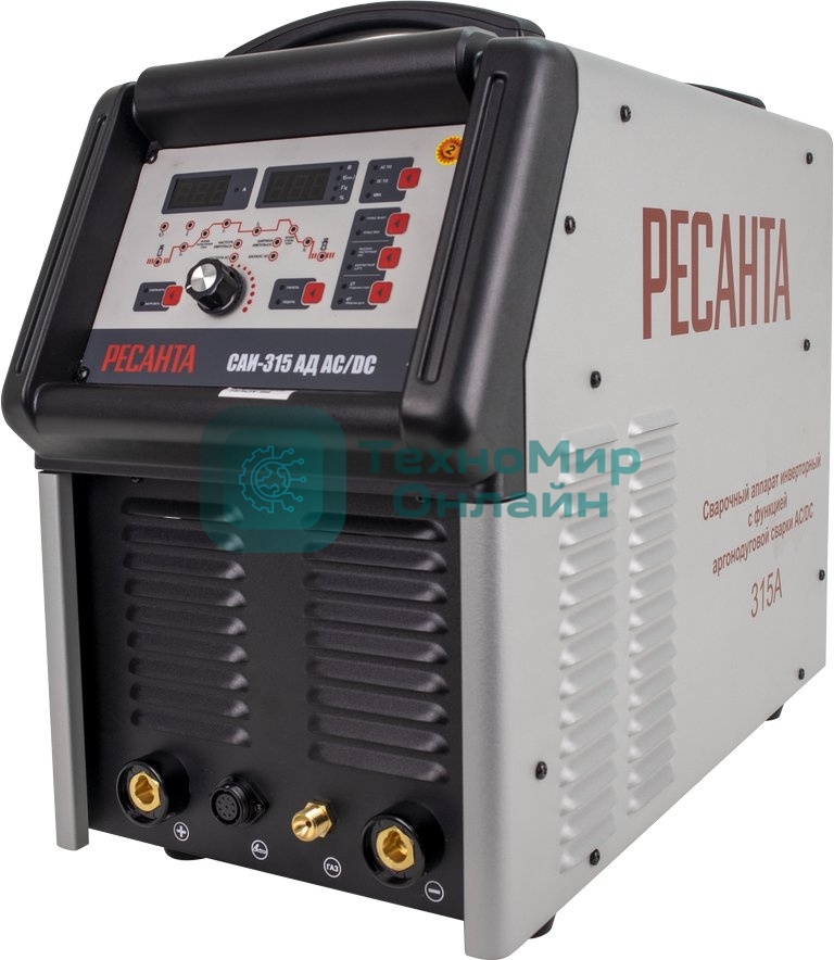 Сварочный аппарат Ресанта САИ-315АД инвертор MMA DC/TIG DC 13.8кВт