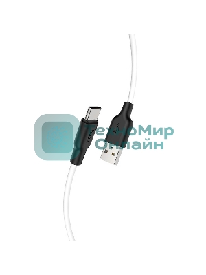 Кабель HOCO USB X21 Plus Silicone, USB - Type-C, 3А, 2м, белый