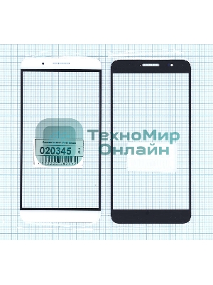 Стекло для Huawei ShotX/Honor 7i белое