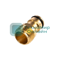 Адаптер латунный 1/2дюйм внешняя резьба ЧЕТЫРЕ СЕЗОНА 62-0276