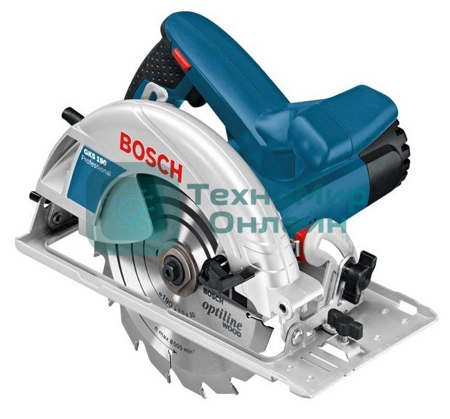 Пила дисковая Bosch GKS 190 0601623000 1200 Вт, 190х30мм, 66мм, 4,2кг, коробка