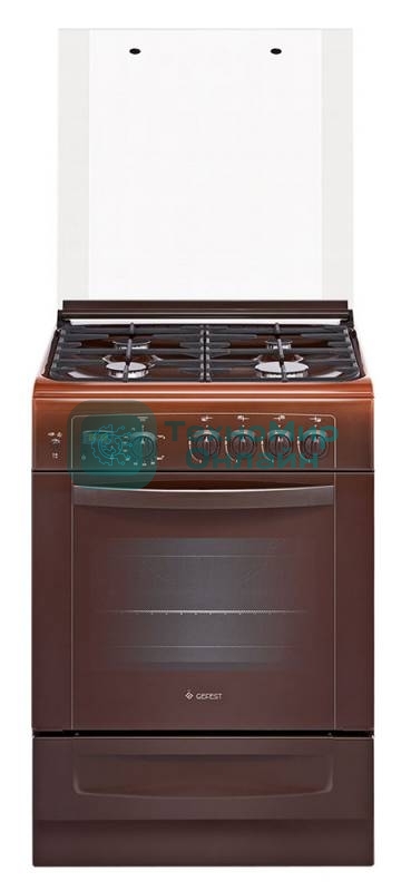 Плита газовая Gefest ПГ 6100-03 0003 коричневый, конфорок 4 шт, духовка 52 л, 60 см x 85 см x 60 см