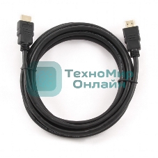 Кабель Cablexpert HDMI CC-HDMI4-15, 19M/19M, v2.0, медь, позол.разъемы, экран, 4.5м, черный, пакет
