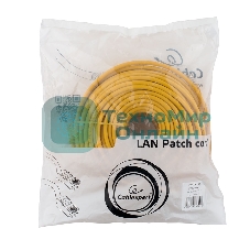 Патч-корд UTP Cablexpert PP12-30M/Y cat.5e, 30м, литой, многожильный, желтый