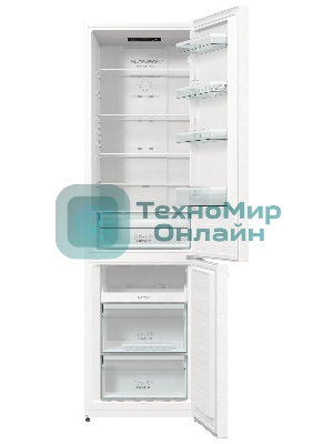 Холодильник Gorenje NRK6201PW4 белый двухкамерный 235/96л морозилка снизу, No Frost