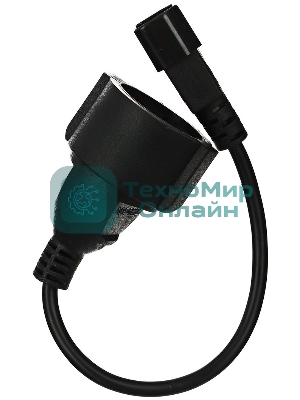 Кабель-переходник UPS->розетка VCOM (IE-320 C14 to Socket Type-F) 3Gx0,75мм VDE CE002