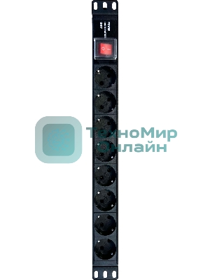 Блок распределения питания NTSS NTSS-PDU-DA2030 гор.размещ. 8x базовые 16A клеммная колодка