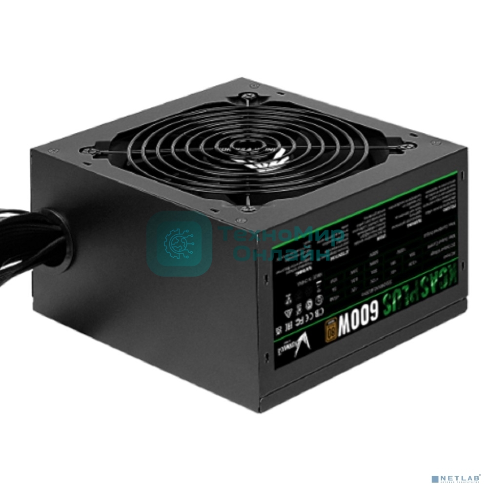 Блок питания Aerocool / Formula KCAS-600 PLUS 80 PLUS bronze (24+4+4pin) APFC 120мм fan 7xSATA RTL (4713105962659)