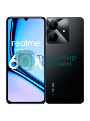 Смартфон Realme Note 60х, 3/64Gb, черный