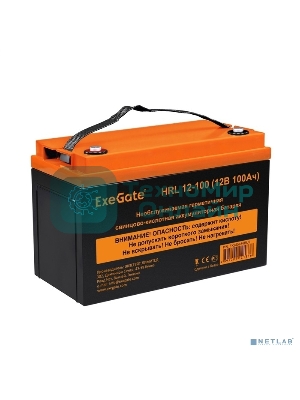 Аккумуляторная батарея ExeGate EX285656RUS HRL 12-100 (12V 100Ah, под болт М6)