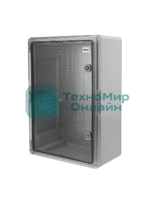 Корпус пластиковый ЩМПп Rexant с прозрачной дверцей и монтажной панелью 500х350х190мм, АБС, УХЛ1, IP65