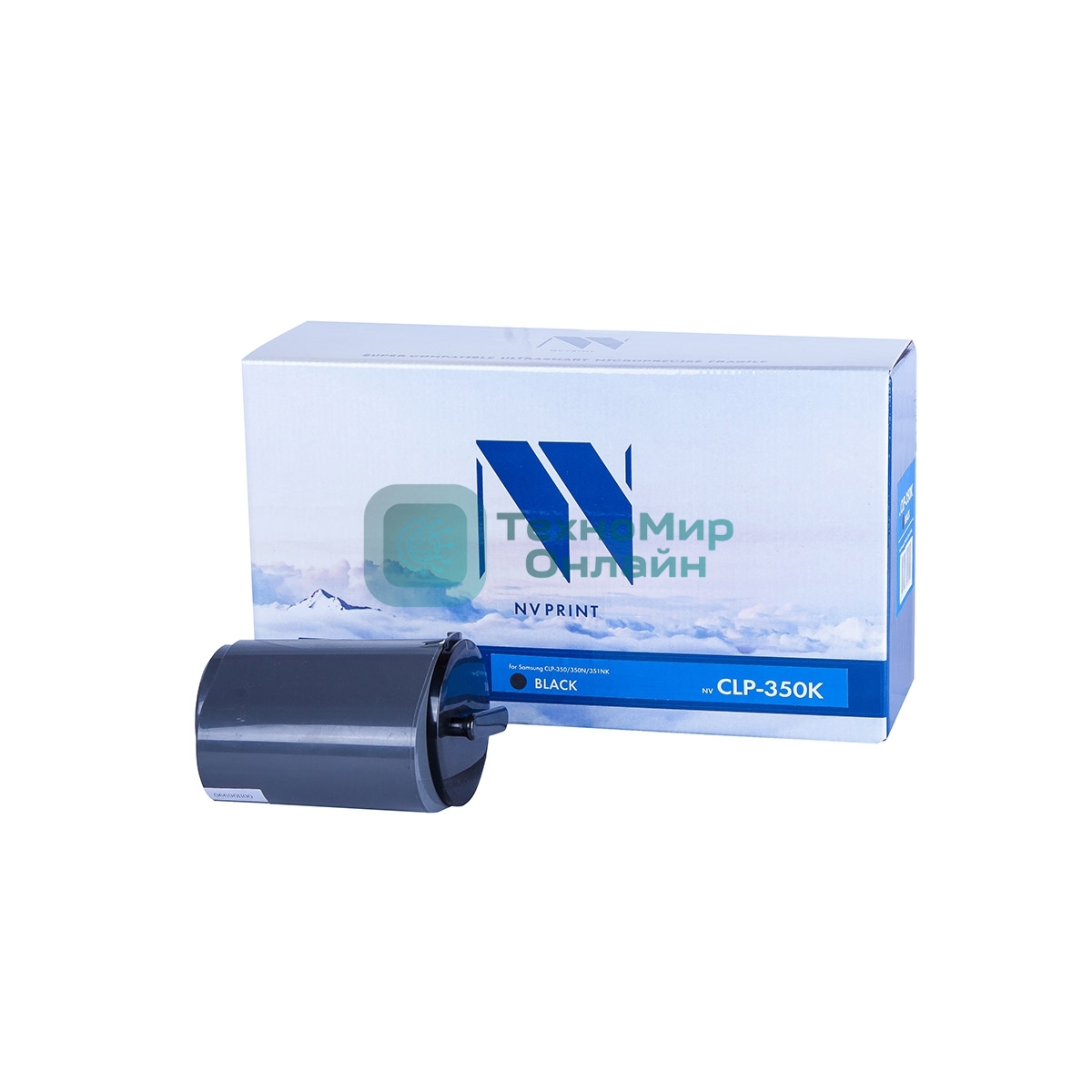 Картридж лазерный NVPrint совместимый Samsung CLP-K350A черный для CLP 350A (4000k)