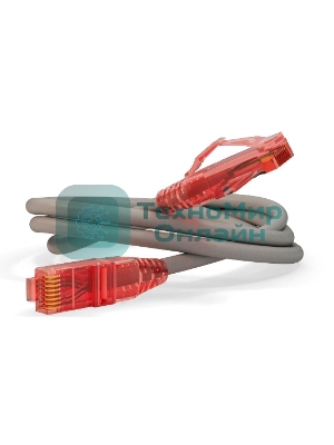 Патч-корд Hyperline UTP, Cat.5e, LSZH, 1.5 м, серый