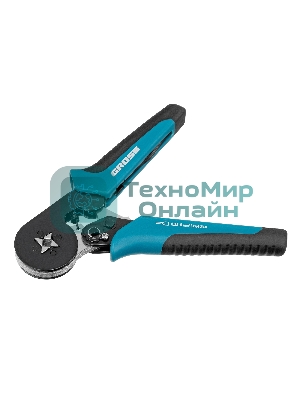 Клещи для обжима наконечников электропроводов Gross 17724 с сечением 0,25-8 мм2