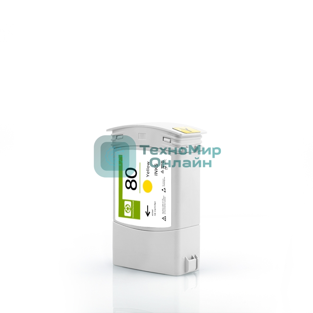 Картридж струйный NVPrint 80 (NV-C4848A) Yellow для HP DesignJet 1050c, 1055см (400 мл)