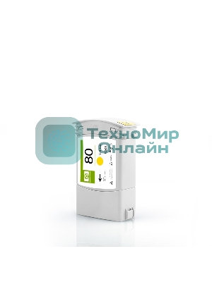Картридж струйный NVPrint 80 (NV-C4848A) Yellow для HP DesignJet 1050c, 1055см (400 мл)