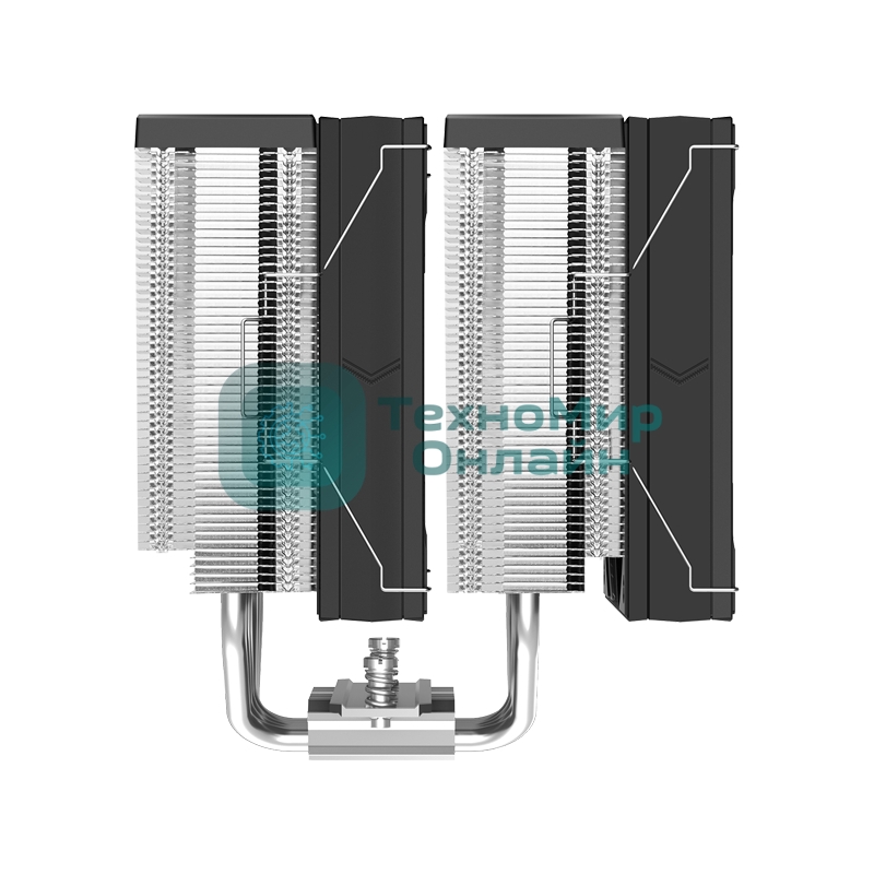 Кулер для процессора SAMA A60E (265W, 4-pin PWM, 156.5mm, 6x6mm, 2x120мм, 78CFM, 29dBA, 2200RPM, S: 1851/1700/1200/115X, AM5/AM4, серебристый)