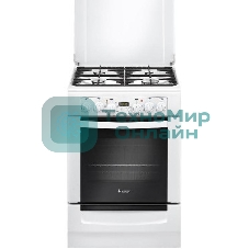 Плита комбинированная Gefest ПГЭ 6102-03 белый, конфорок 4 газовых, духовка 55 л, 60 см x 85 см x 60 см