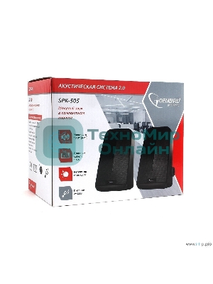 Акустическая система Gembird SPK-505, черный, 10 Вт, рег. громкости, USB-питание