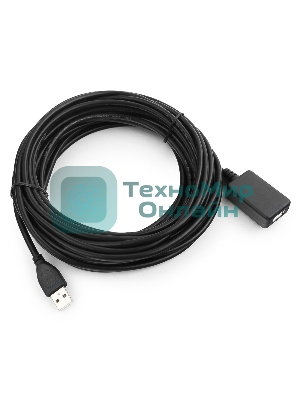 Кабель-удлинитель USB2.0 активный Gembird/Cablexpert UAE-01-10M, AM/AF, 10м