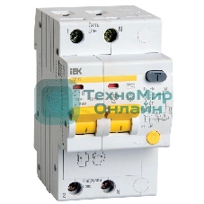 Выключатель автоматический IEK MAD10-2-016-C-010 АД12 2Р 16А10мА IEK
