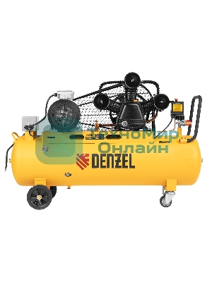 Компрессор воздушный Denzel рем. привод BCW3000-T/100, 3,0 кВт, 100 литров, 520 л/мин