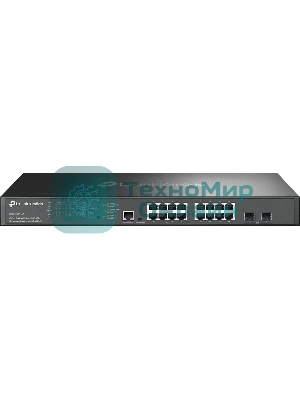 Коммутатор TP-Link SG3218XP-M2 (L2+) 16x2.5Гбит/с 2xКомбо(10Gbase-T/SFP+) 2SFP+ 8PoE+ 240W управляемый