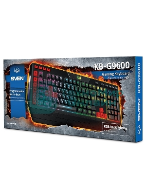 Клавиатура SVEN KB-G9600 проводная, USB Type-A, чёрный