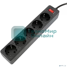 Сетевой фильтр 5bites GARDA SP5B-530 5S, 3x0.75 мм2, 3 м, черный