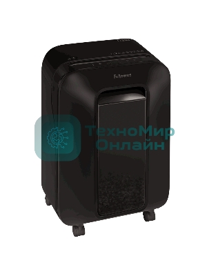 Шредер Fellowes PowerShred LX200 черный (секр.P-4)/перекрестный/12лист./22лтр./скрепки/скобы/пл.карты