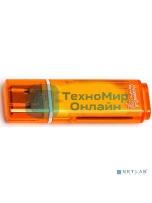 Флешка USB Smartbuy Glossy series Orange (SB8 GbGS-Or), 8Gb, USB 2.0, R/W 25/15, оранжевый