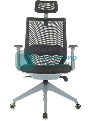 Кресло руководителя Бюрократ MC-G611NL-H черный Elastic-102 с подголов. крестов. 4-луч. пластик пластик серый