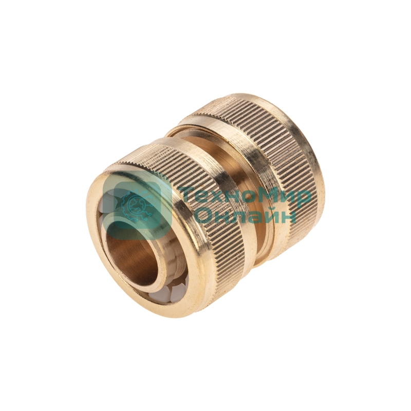 Муфта соединительная латунная ремонтная для шланга 3/4дюйм ЧЕТЫРЕ СЕЗОНА 62-0274