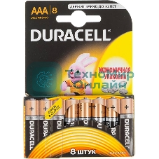 Батарейка Duracell LR03-8BL BASIC AAA (MN2400) (8 шт. в уп-ке)