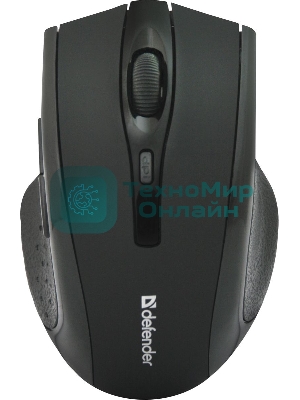 Мышь беспроводная Defender Accura MM-665 черный, 1600 dpi, радиоканал, USB, кнопки - 6