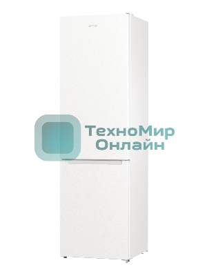 Холодильник Gorenje NRK6201PW4 белый двухкамерный 235/96л морозилка снизу, No Frost